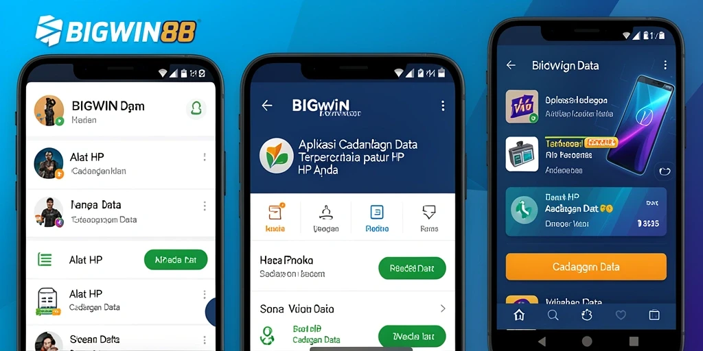 Antarmuka pengguna <strong>BIGWIN88</strong> yang intuitif untuk cadangan data.