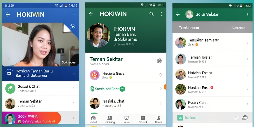 Antarmuka HOKIWIN yang modern dan ramah pengguna.